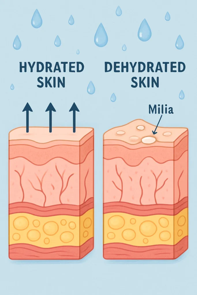 The importance of hydration and milia production Teddington
