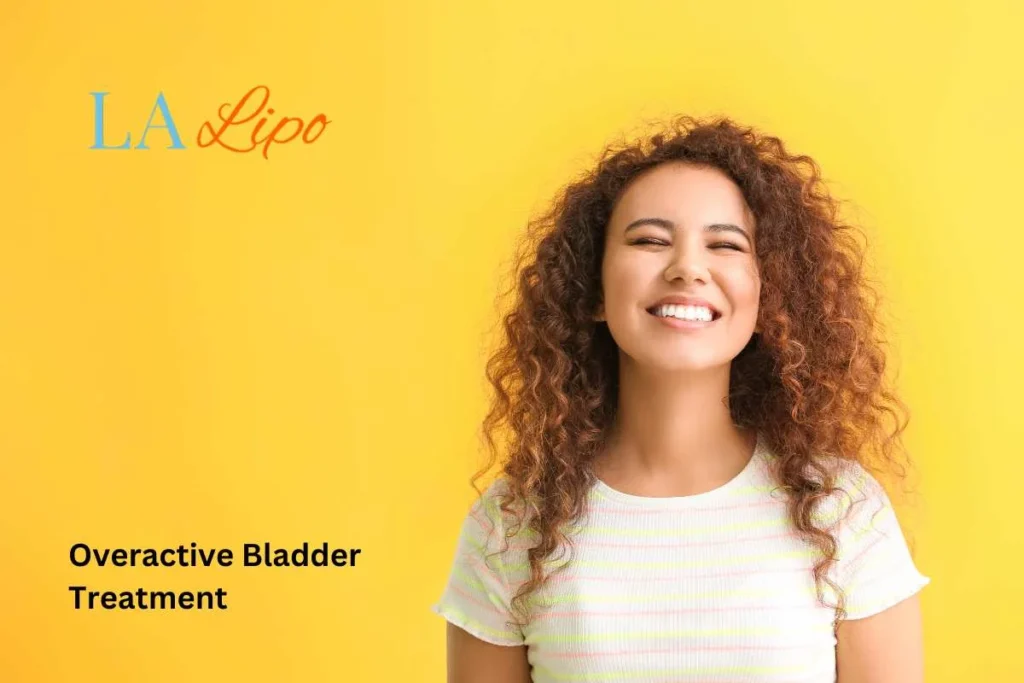 woman smiling about overactive bladder treatment Teddington solutions