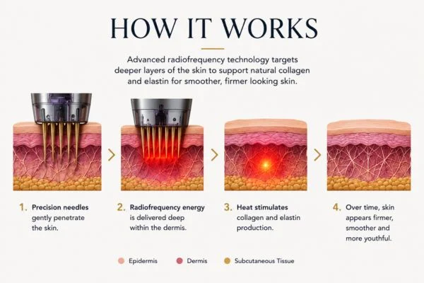 Diagram of how Collagen Lift Therapy Teddington works