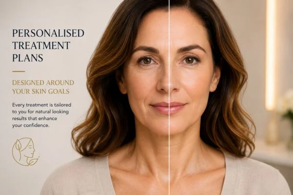 Before and after results of Collagen Lift Therapy Teddington